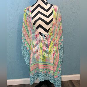 Lilly Pulitzer Gardenia Cover Up in Multi Catch the Wave